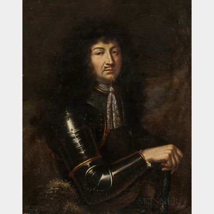 French School, 17th/18th Century Style Nobleman in Armor