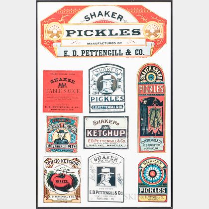 Shaker Pickles and Ketchup Labels
