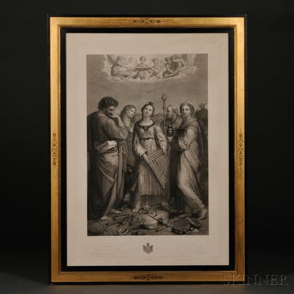 Gandolfi, Mauro (1764-1834) (engraver),After Raphael (1483-1520) S[aint] Cecilia