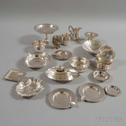 Twenty-six Sterling Silver Commemorative Dishes