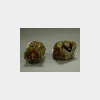 Two Woodlands Beaded Cloth Whimsies and a Group of Ethnographic Items.