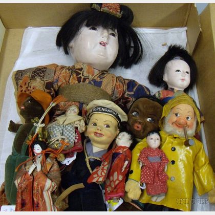Group of Twelve Foreign and Collectible Dolls