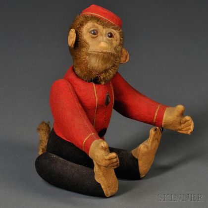 Vintage Schuco Yes/No Bellhop Monkey