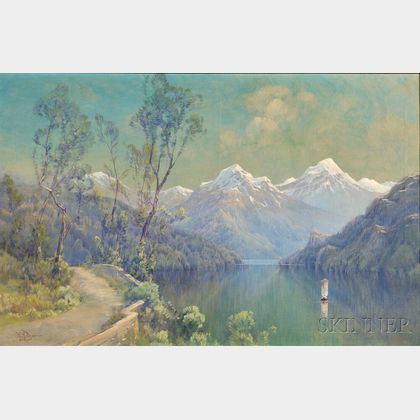 Hezekiah Anthony Dyer (American, 1872-1943) Swiss Landscape