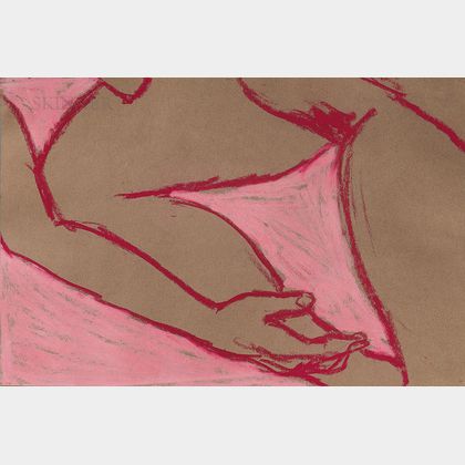 George Segal (American, 1924-2000) Untitled (Nude)