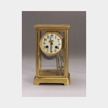 French Brass Mantel Clock