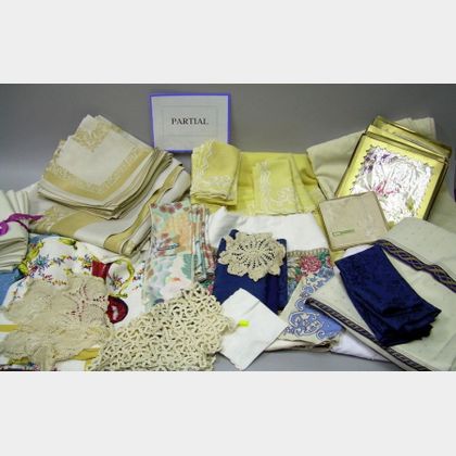 Box of Assorted Household Linens