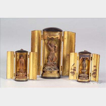 Three Lacquered Shrines