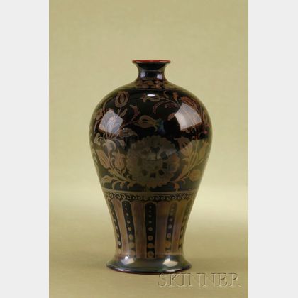 Bernard Moore Luster Glaze Baluster Vase