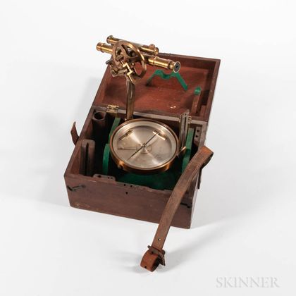 W. & L.E. Gurley Pocket Compass with Telescope Attachment