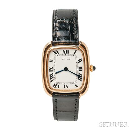 18kt Gold Wristwatch, Cartier