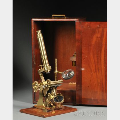 Brass Compound Microscope and Compendium