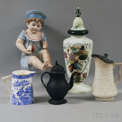 Five Ceramic and Glass Items