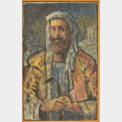 Michael Waterman (American, b. 1947) Three Paintings: In Consideration of Saint Ann , The Vision of Lybat