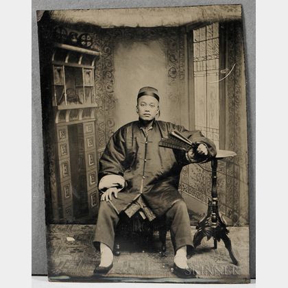 Sixth-plate Tintype of a Chinese Man