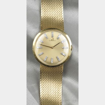 18kt Gold Wristwatch, Omega