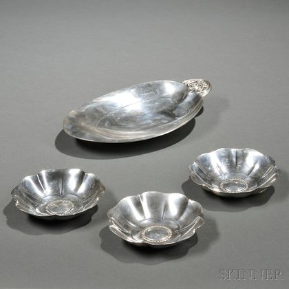 Four Tiffany & Co. Sterling Silver Dishes