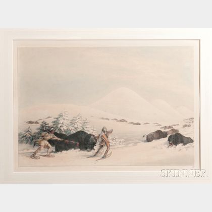 Framed Print Attributed to George Catlin (1796-1872)