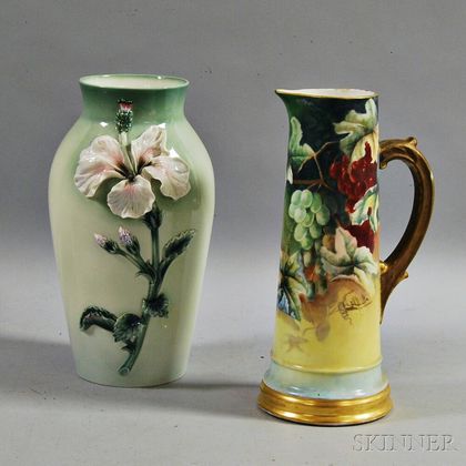 Two Continental Ceramic Vessels