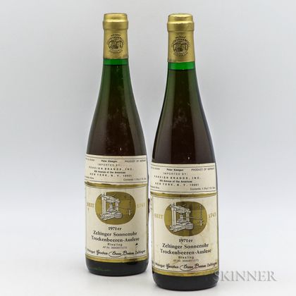 Christoffel Berres Zeltinger Sonnenuhr TBA 1971, 2 bottles 