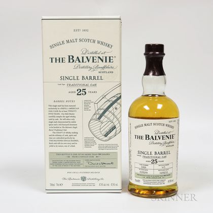 Balvenie 25 Years Old, 1 70cl bottle (oc) 