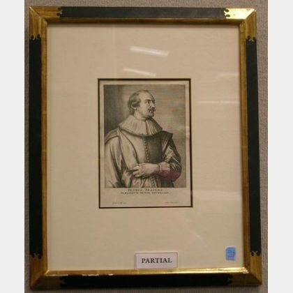 Lot of Three Framed Engravings, after Sir Anthony van Dyck. 