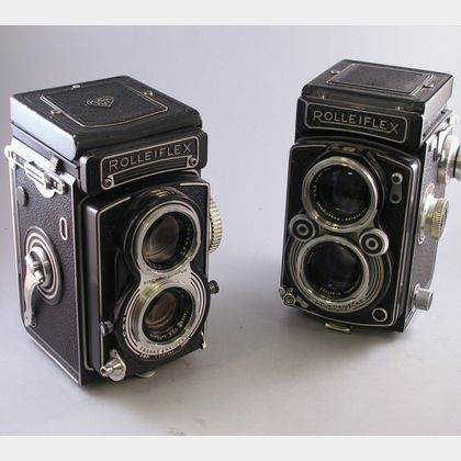 Two Rolleiflex TLR Cameras