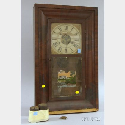 Mahogany Ogee Shelf Clock by Alden Atikins