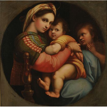 After Raphael (Italian, 1483-1520) Copy of the Madonna della Sedia