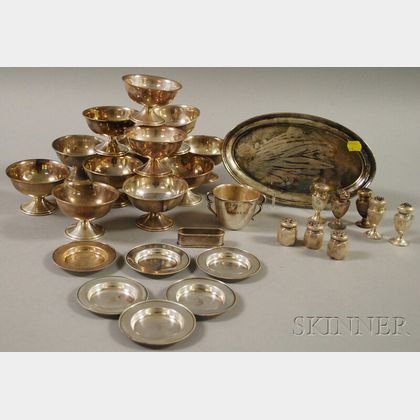 Group of Small Sterling Silver Tableware Items