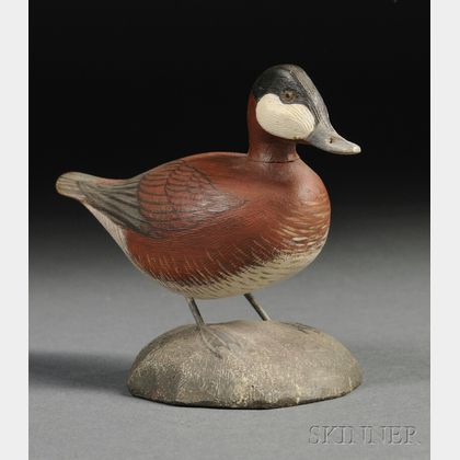 Jess Blackstone Carved and Painted Miniature Ruddy Duck Figure