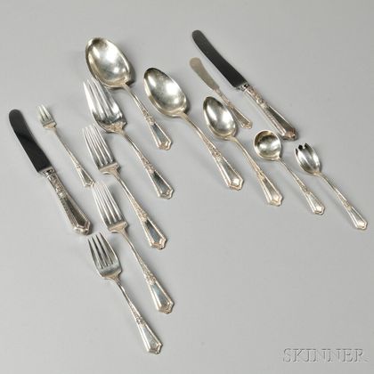 Towle "D' Orleans" Pattern Sterling Silver Flatware Service