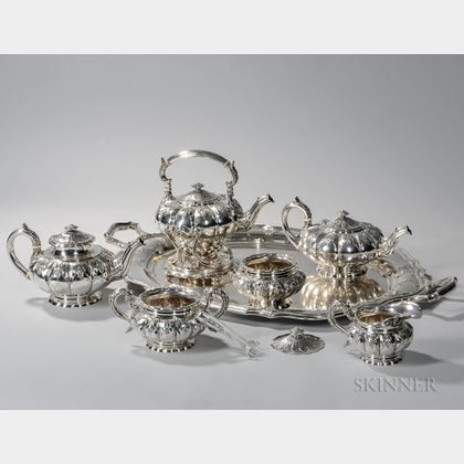Seven-piece Gorham Sterling Silver Tea and Coffee Service