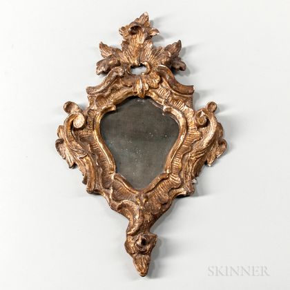 Gilt Carved Rococo Mirror