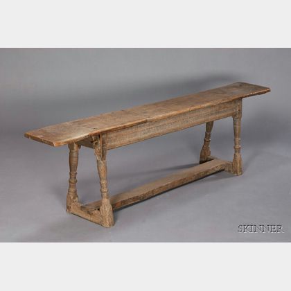 English Jacobean Oak Long Bench