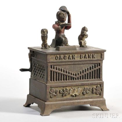Kyser & Rex "Dog and Cat Organ" Mechanical Bank