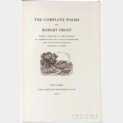 Frost, Robert (1874-1963) The Complete Poems , Signed, Limited Edition.