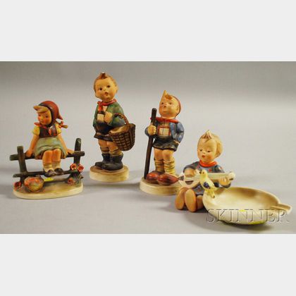 Four Hummel Ceramic Figures