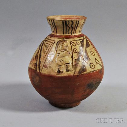 Moche Painted Pottery Vessel