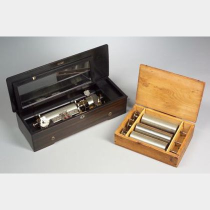 Interchangeable Cylinder Musical Box by Mermod Frères