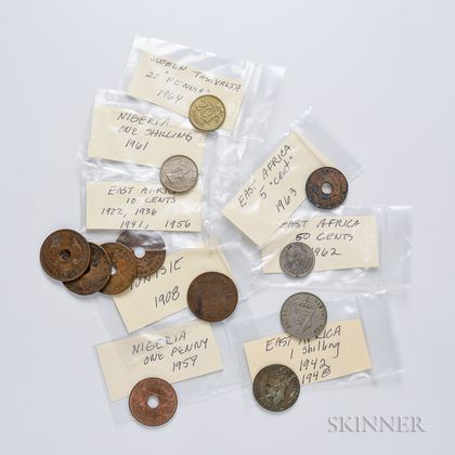 Group of American and Foreign Coins and Tokens