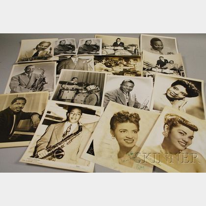 Sixteen Duke Ellington and Orchestra Members Publicity Portrait Photographs