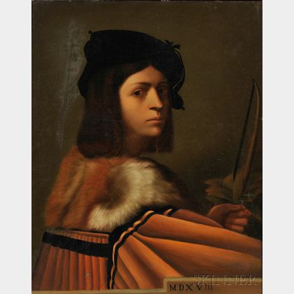 After Sebastiano del Piombo (Italian, 1485-1547) Copy of a Portrait of a Musician