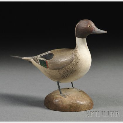 Jess Blackstone Carved and Painted Miniature Pintail Duck Figure