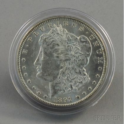 1891-CC/Carson City Morgan Dollar. Estimate $100-200