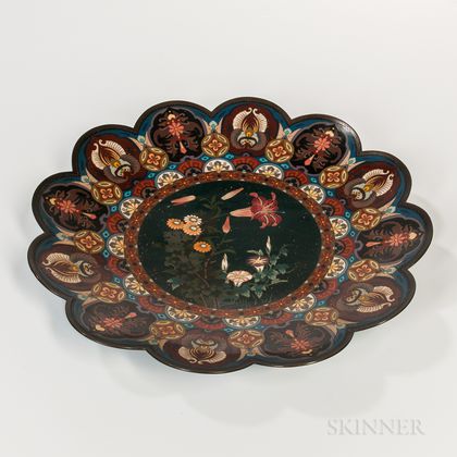 Cloisonne Scalloped Charger