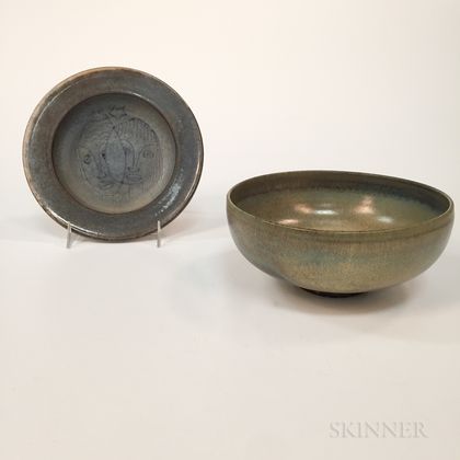 Mary and Edwin Scheier Face Dish and Bowl