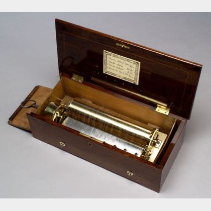 Early Key-Wind Overture Musical Box by Lecoultre