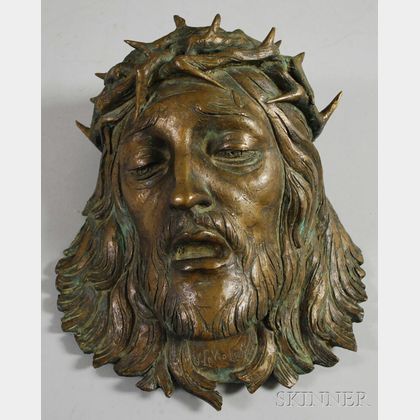 Italian School, 20th Century Head of Christ with the Crown of Thorns