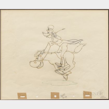 Animation Drawing of Goofy.